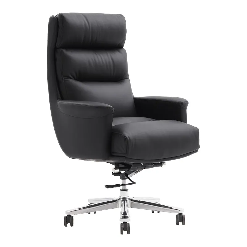 Scaun de birou pentru manager Nagal, neagra, 71x73x117-123 cm - Negru