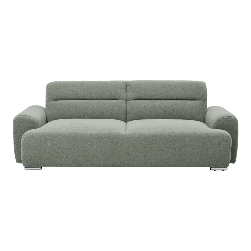 Canapea cu trei locuri Harmonious boucle verde masliniu, 224x92x81 cm - Verde