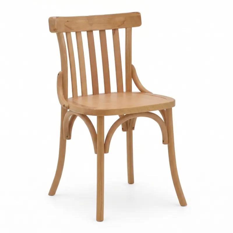 Scaun Flisbie lemn Natural de fag, 46x48x86 cm - Natur