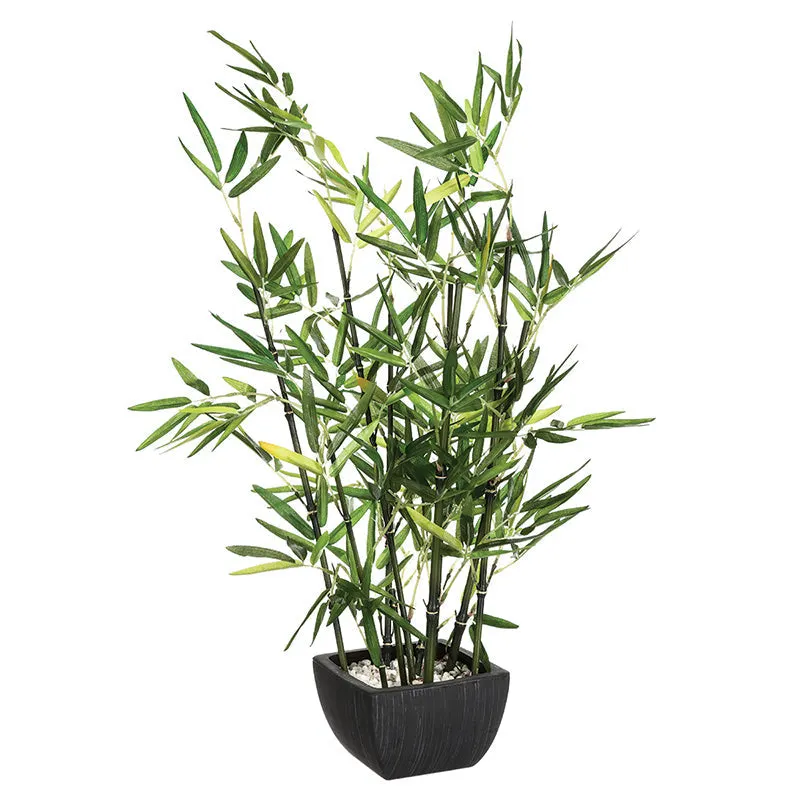 Planta artificiala ghiveci, Verde Negru/Verde, 43x34x67 cm - Negru