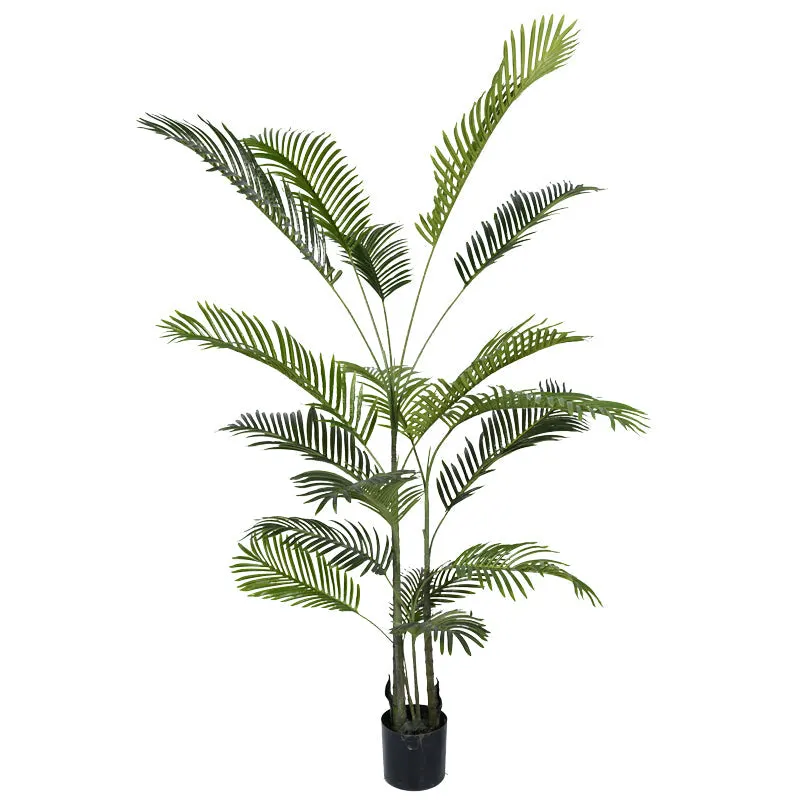 Planta decorativa Areca IIIghiveci, verde, H180cm - Negru