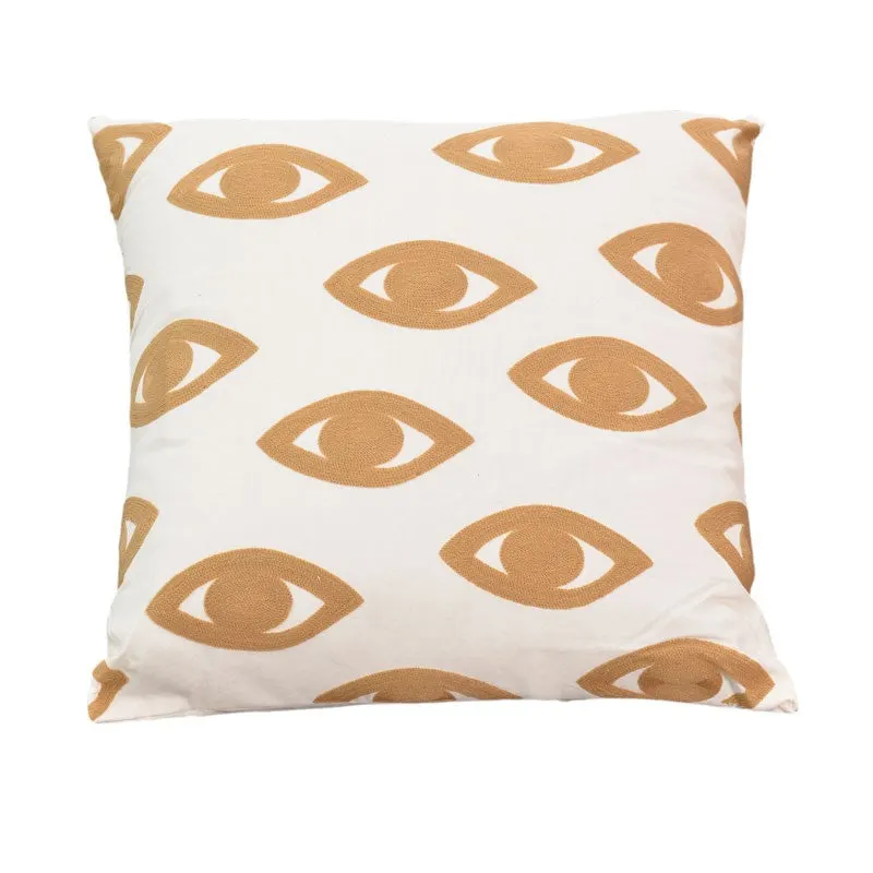 Pernuta decorativa Eyes Boho, Natural, 60x60 cm - Natur