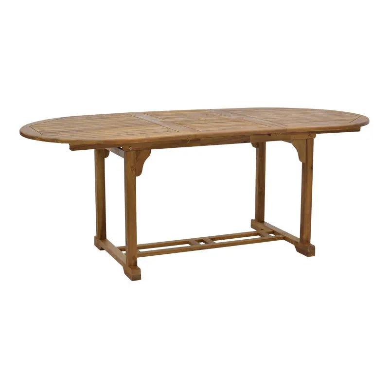 Masa Sopho extensibila lemn Natural de salcam, 200/150x100x75 cm - Natur