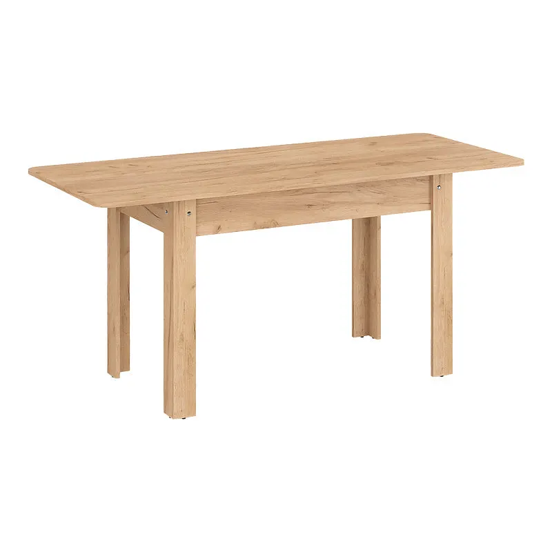 Masa de sufragerie Quiin extensibila, stejar, 120-174x70x74 cm - Stejar