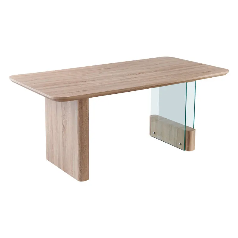 Masa de sufragerie Faghan, MDF, maro, 180x90x76 cm - Maro