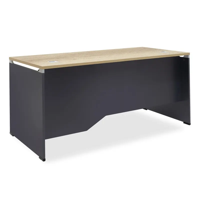 Birou Lotus, stejar-Gri inchis, 180x80x75 cm - Stejar