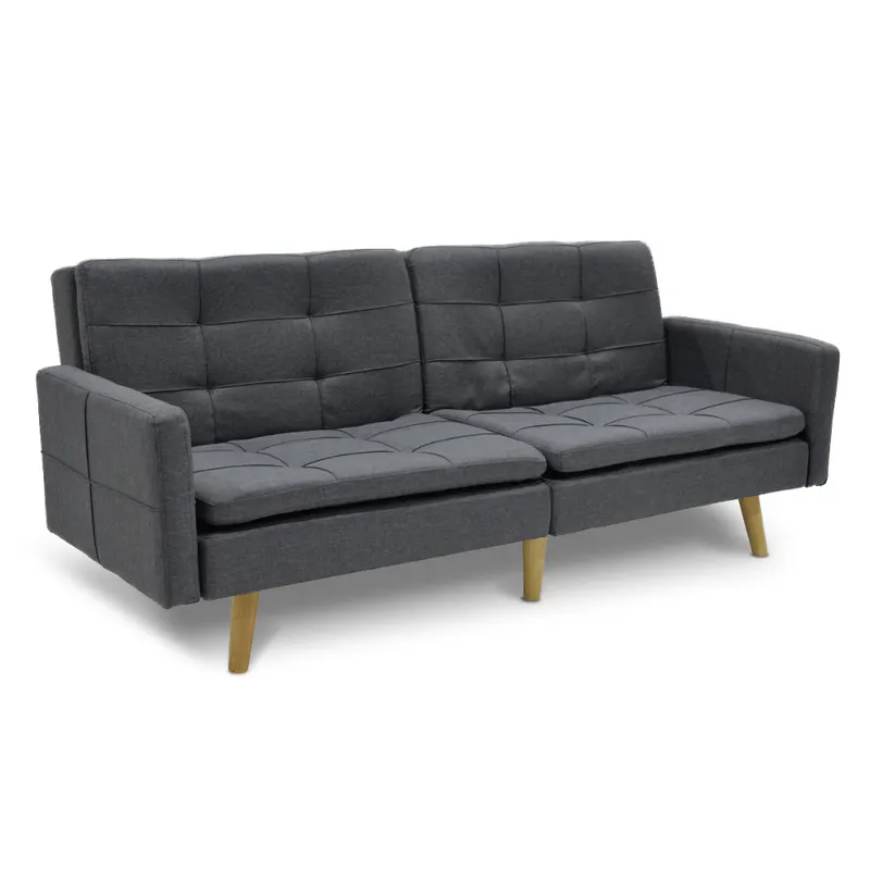 Canapea extensibila Flexy 3 locuri, Gri inchis, 198x87x76 cm - Gri