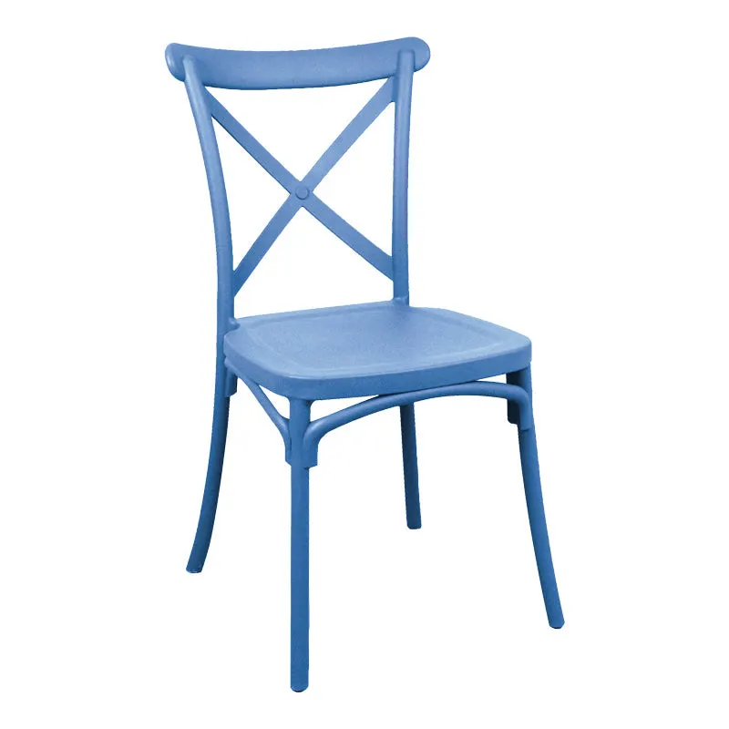 Scaun Crossie, Diverse culori, 38x46x82 cm - Albastru