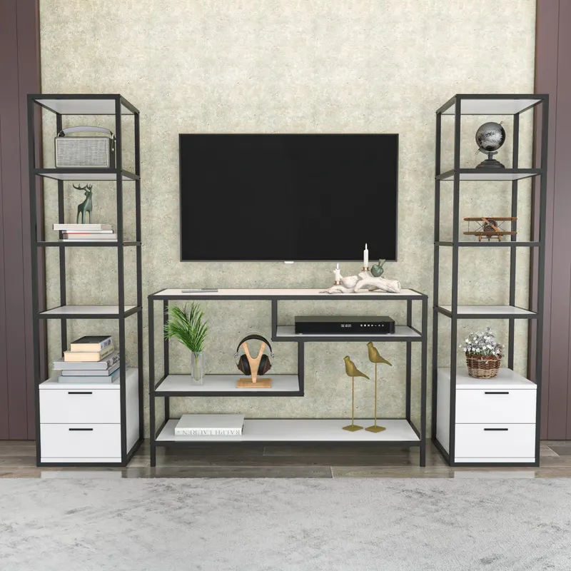 Mobilier Robbins, 198x39 cm - Negru