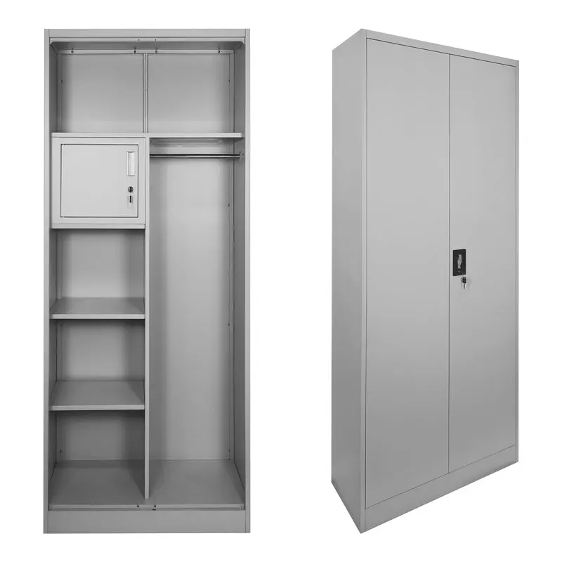 Dulap multifunctional Zogi, Metal, 70x40x180 cm - Gri