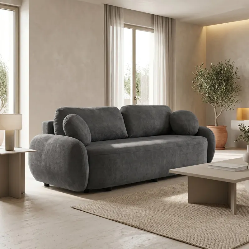 Canapea extensibilă Sereno, stofă, Diverse culori, 233x91x82 cm - Antracit