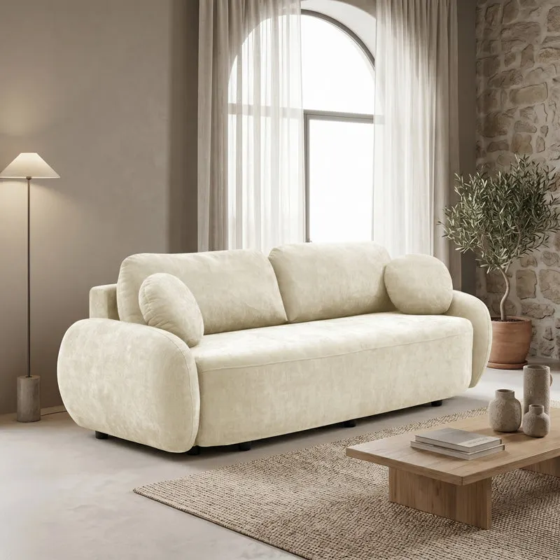 Canapea extensibilă Sereno, stofă, Diverse culori, 233x91x82 cm - Bej
