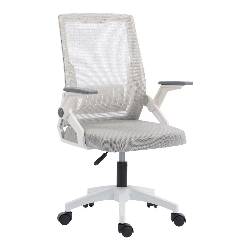 Scaun de birou Penza, 48x58x102 cm - Alb-Gri