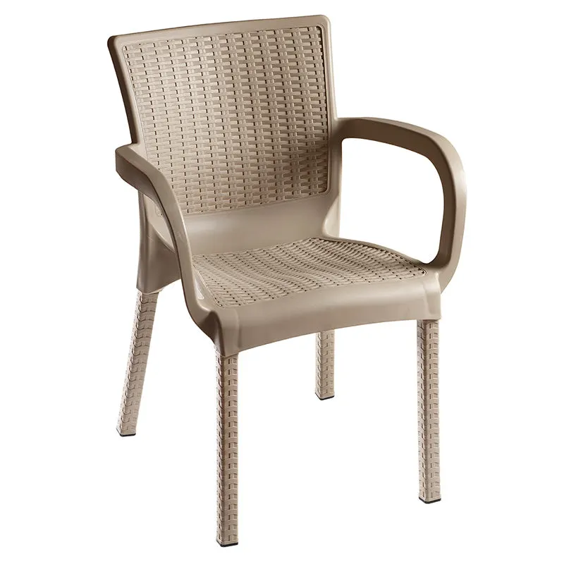 Scaun exterior Festive, 60x60x82 cm - Bej