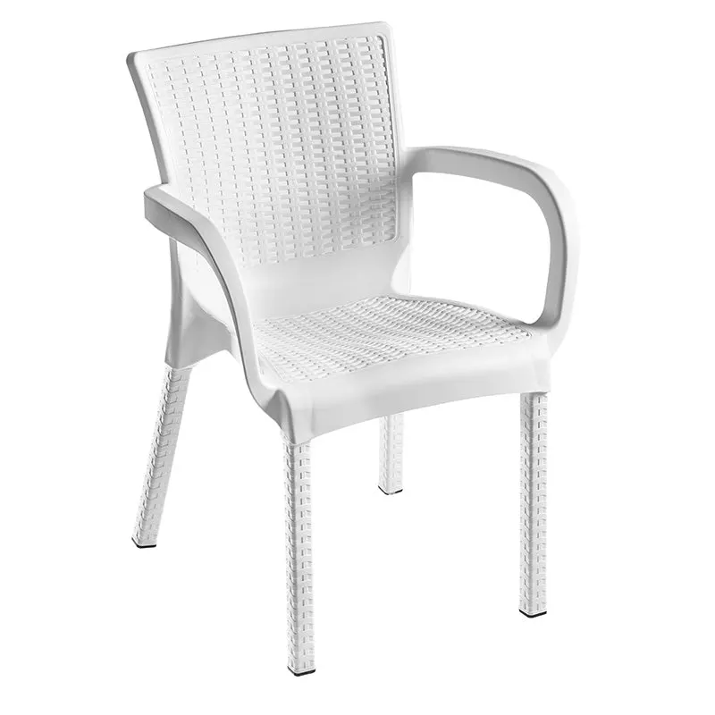 Scaun exterior Festive, 60x60x82 cm - Alb