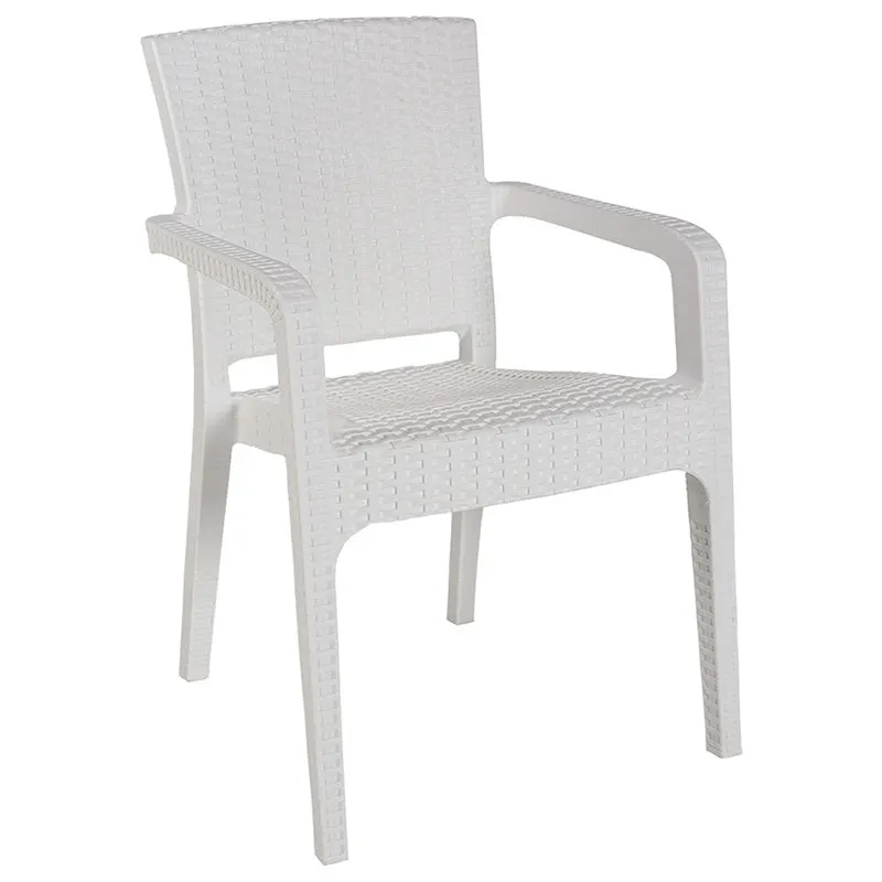 Scaun exterior Halcyon, 59x58x86 cm - Alb