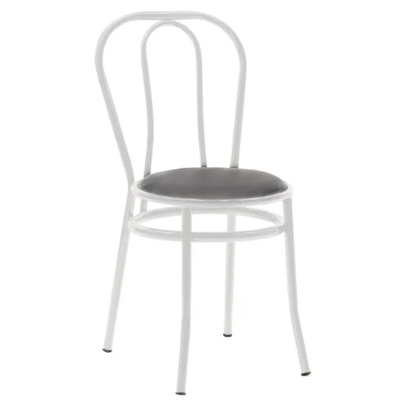 Scaun Vienna, metal, Negru, 47x40x85 cm - Negru