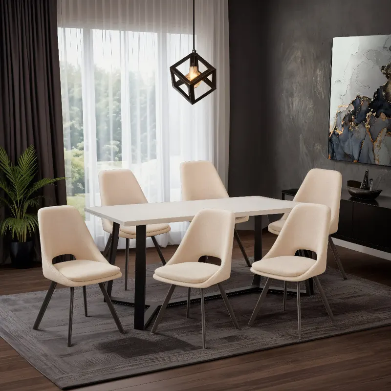 Scaun Initiate, 57x48x85 cm - Crem