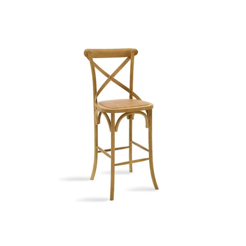 Scaun de bar Reid, Sonoma - Nuc, 52x45x116 cm - Sonoma