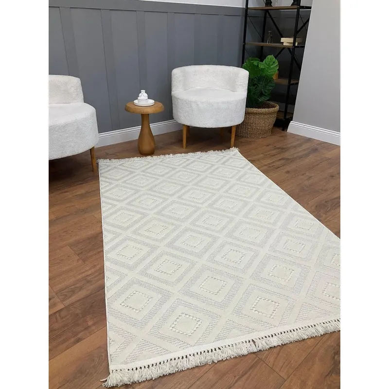 Covor Dizayn (diverse dimensiuni) - Crem / 80 x 100