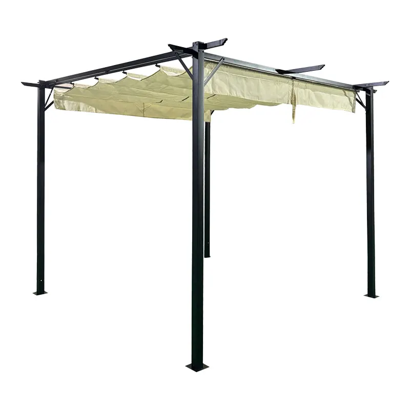 Mobilier gradina Garden gazebo Spectra, Negru - Bej, 300x300x225 cm - Negru-Bej
