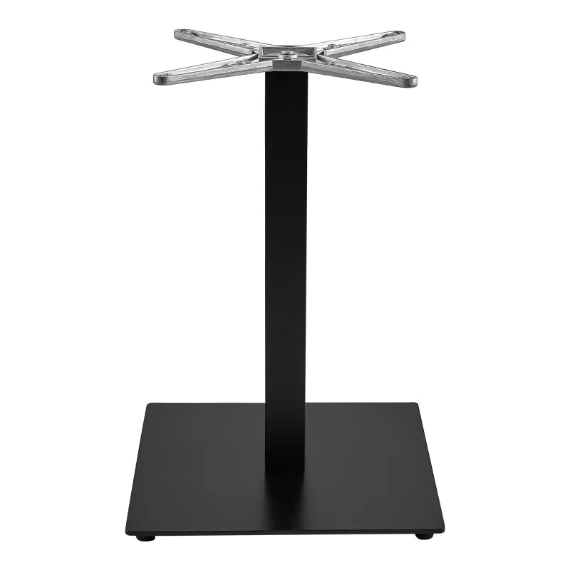 Bază de masă metalică Thonor, Industrial, Metal, Alb - Negru, 48x48x73 cm - Negru