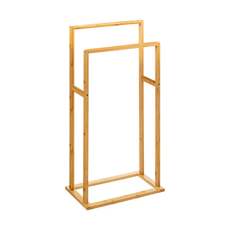 Suport pentru prosoape cu funcție de agățare Dasmal, Bambus, Natur, 42x24x81 cm - Natur