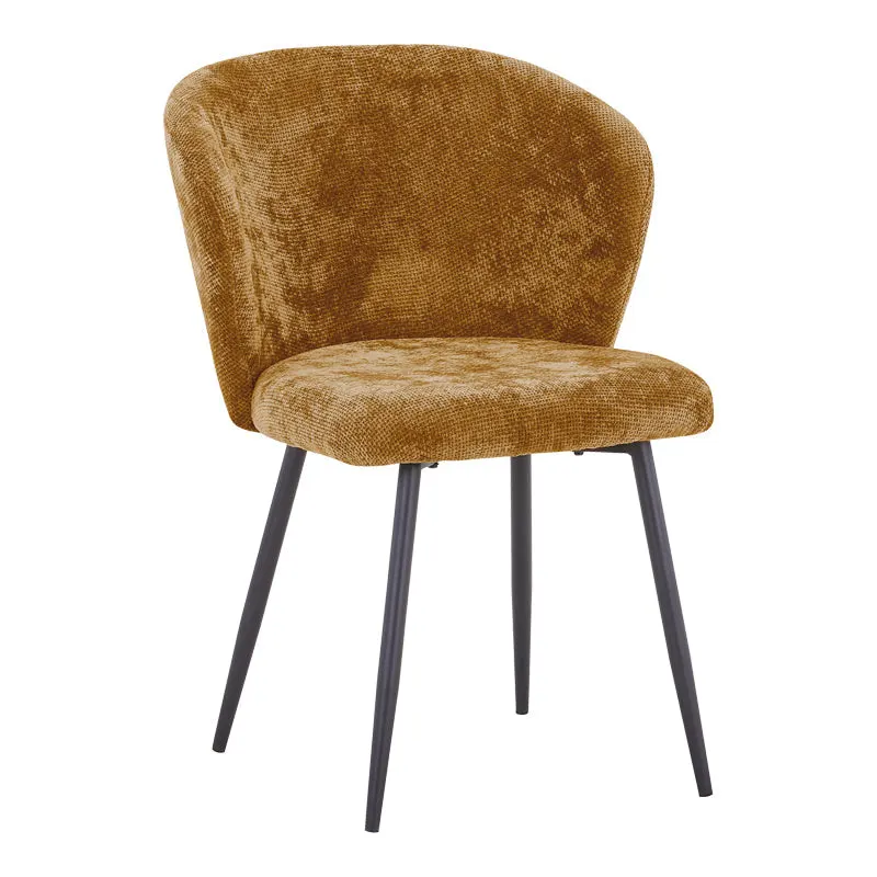 Scaun modern Karg cu tapițerie camel, Bej, 57x62x80 cm - Bej