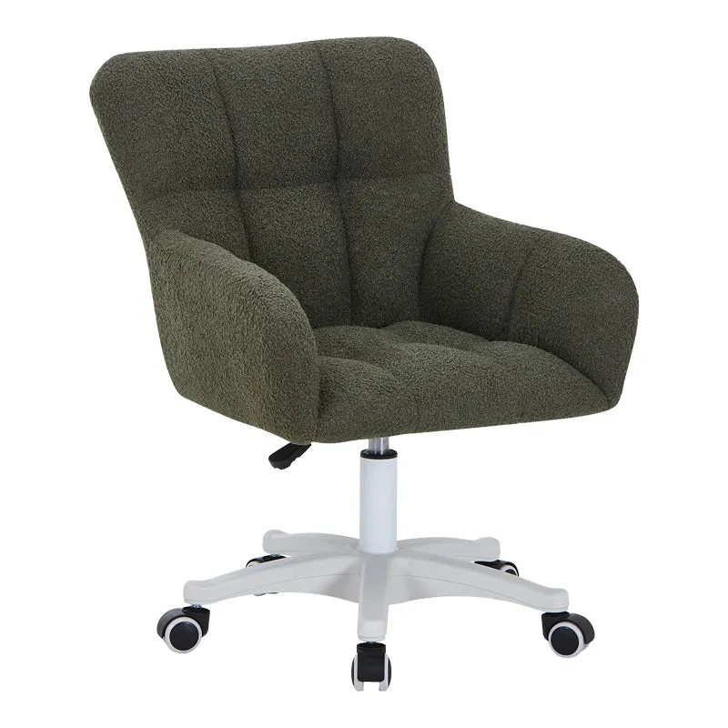 Scaun de birou Givole, boucle, 55x55x84 cm - Verde