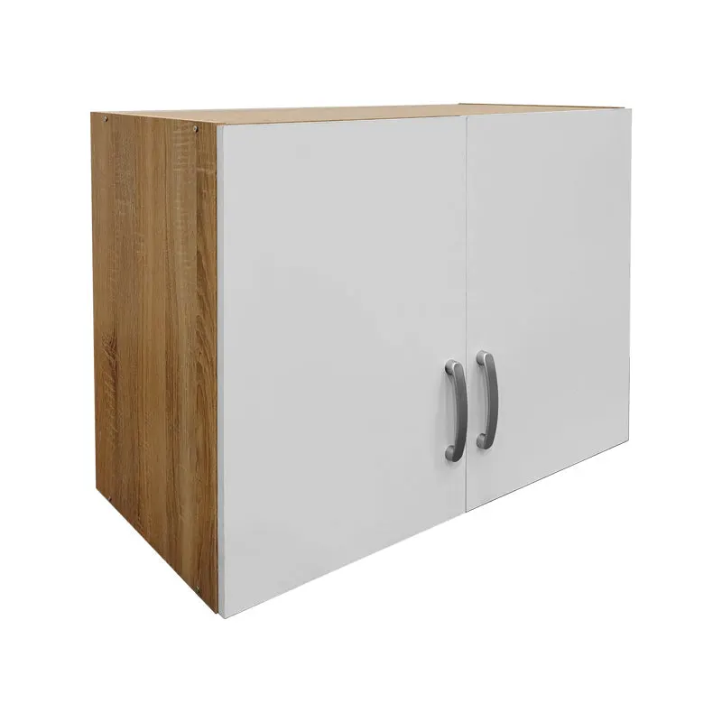Dulap superior Athos cu 2 usi, 80x42x60 cm - Sonoma-Alb
