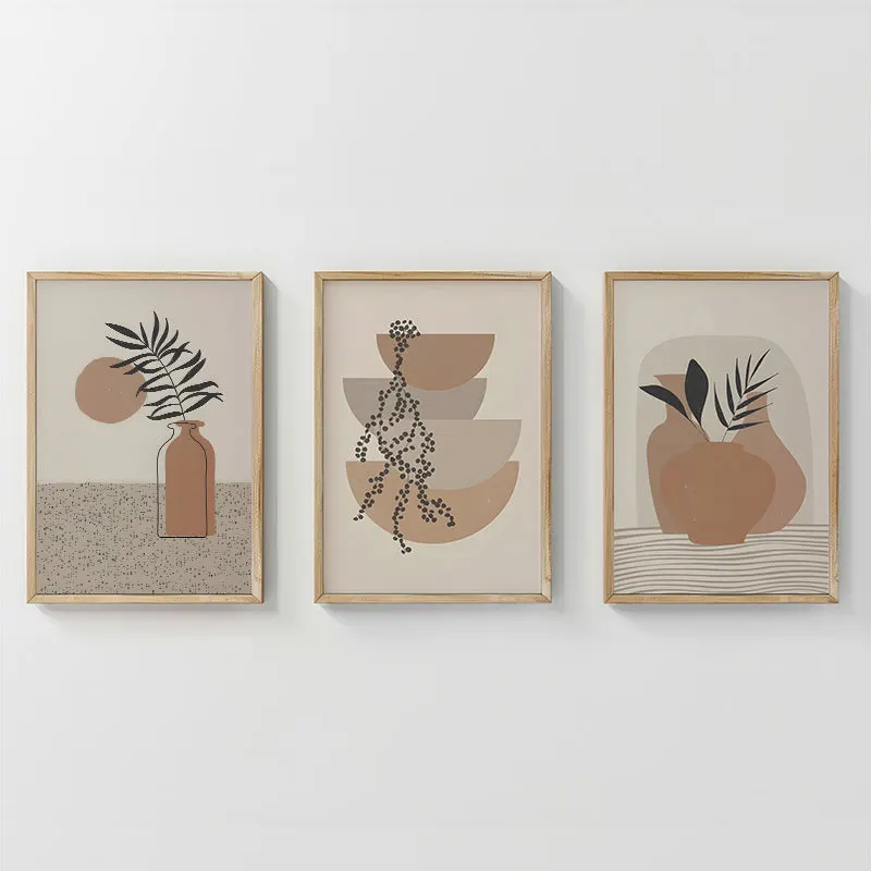 Tablou triptic Derzy, Multicolor, 33x48 cm - Multicolor