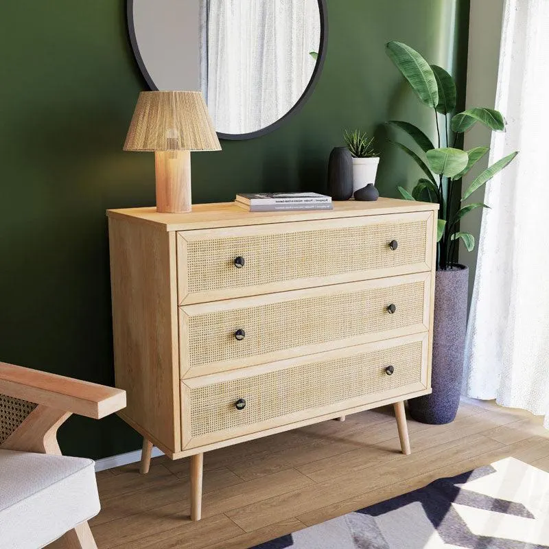 Comoda Oslo cu 3 sertare, Sonoma, 90x39x79 cm - Sonoma