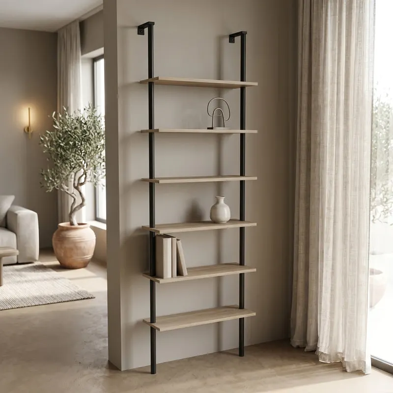 Biblioteca Wall bookcase Dimmo, Metal, 60x20x180 cm - Sonoma