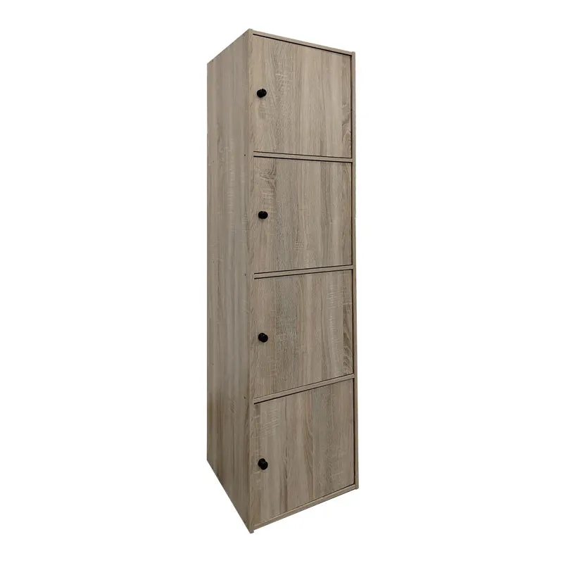 Dulap coloana Gabino, Lemn, 40x39x158 cm - Sonoma