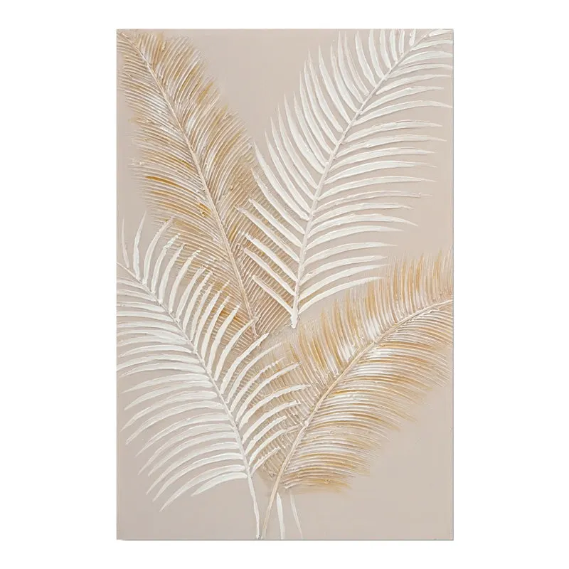 Tablou canvas decorativ Leavy I, Pânza, Multicolor, 60x90 cm - Multicolor