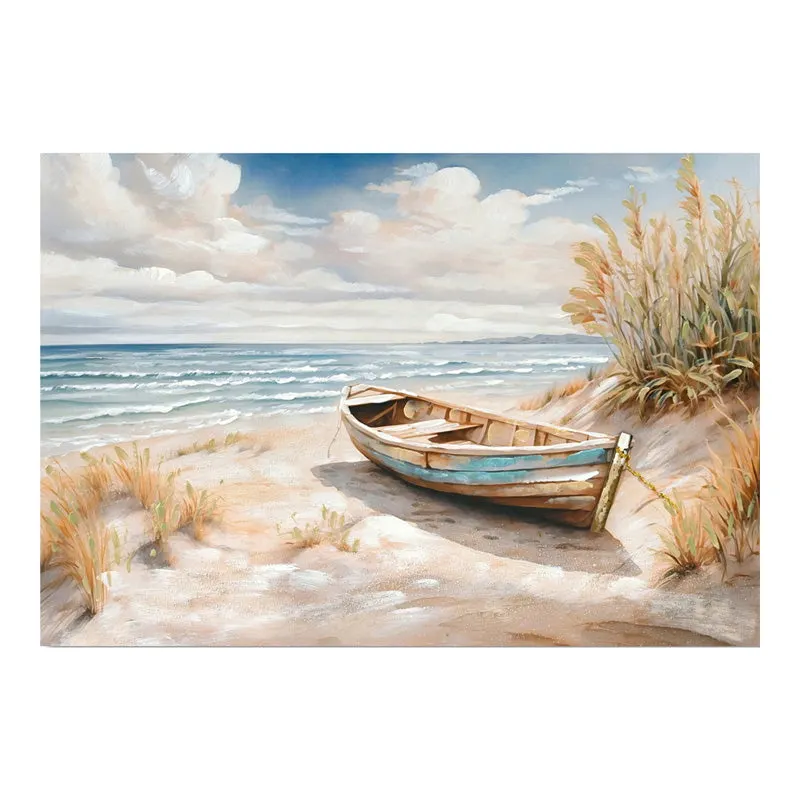 Tablou canvas Boato I, Pânza, Multicolor, 100x70 cm - Multicolor