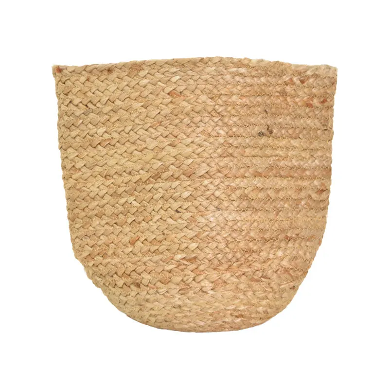 Coș decorativ cu functie de organizare Mideko, Juta, Natur, 25x25 cm - Natur