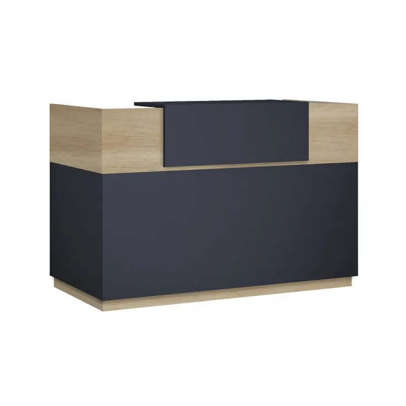Receptie cu functie Lotus, Stejar/Gri închis, 140x70x110 cm - Stejar