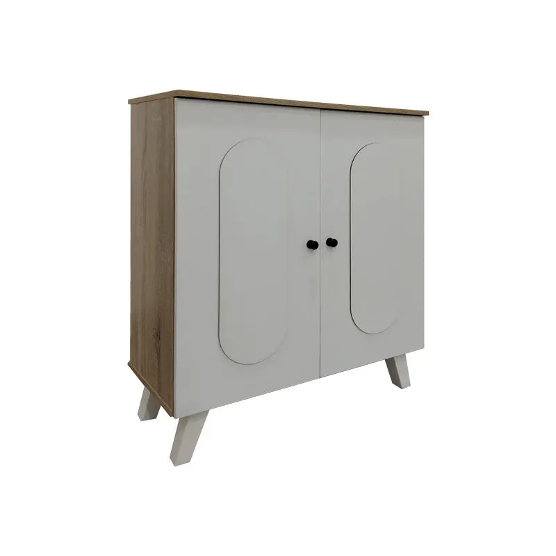 Dulap pantofi Cathi, 80x34x95 cm - Alb