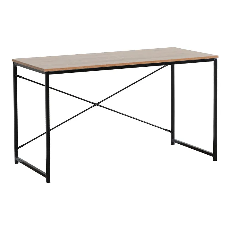 Birou Bailon Stejar cu metal, negru, 120x60x70 cm - Stejar