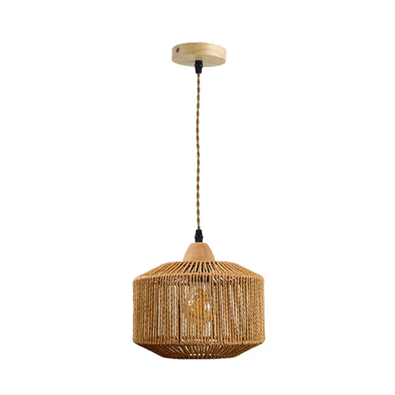 Lampa Siang Boho, Natural, 25x25x20 cm - Natur