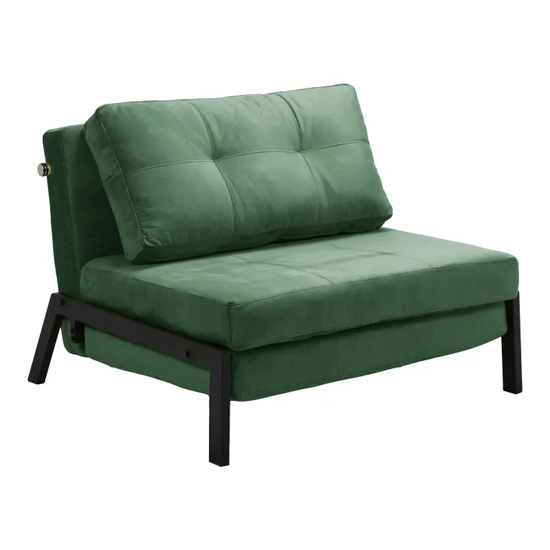 Fotoliu-pat Fancy din catifea verde, inchis, 95x98x70 cm - Verde