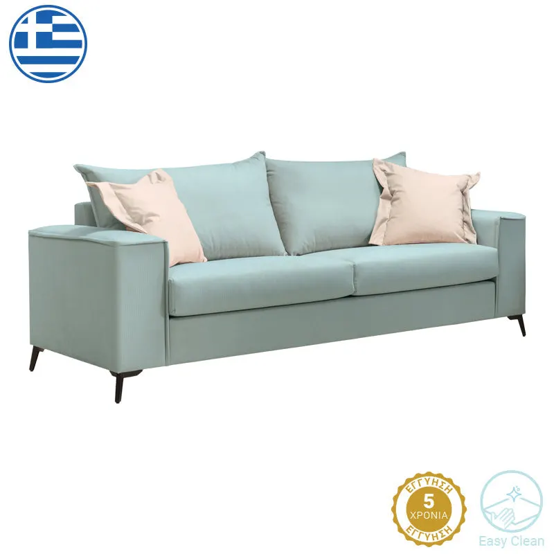 Canapea cu 3 locuri Verona 3, Verde deschis, 225x93x100 cm - Verde
