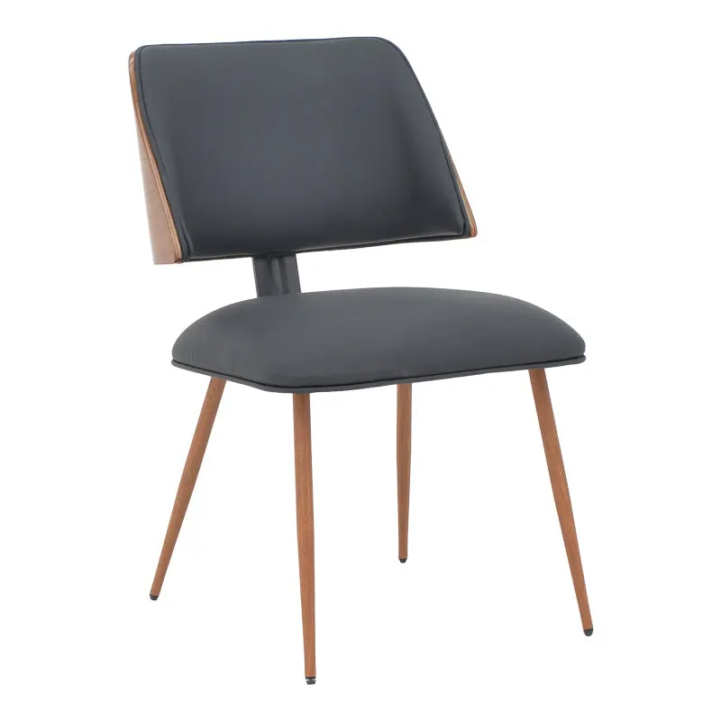 Scaun Ubane, negru pu-nuc, 53x62x85 cm - Negru