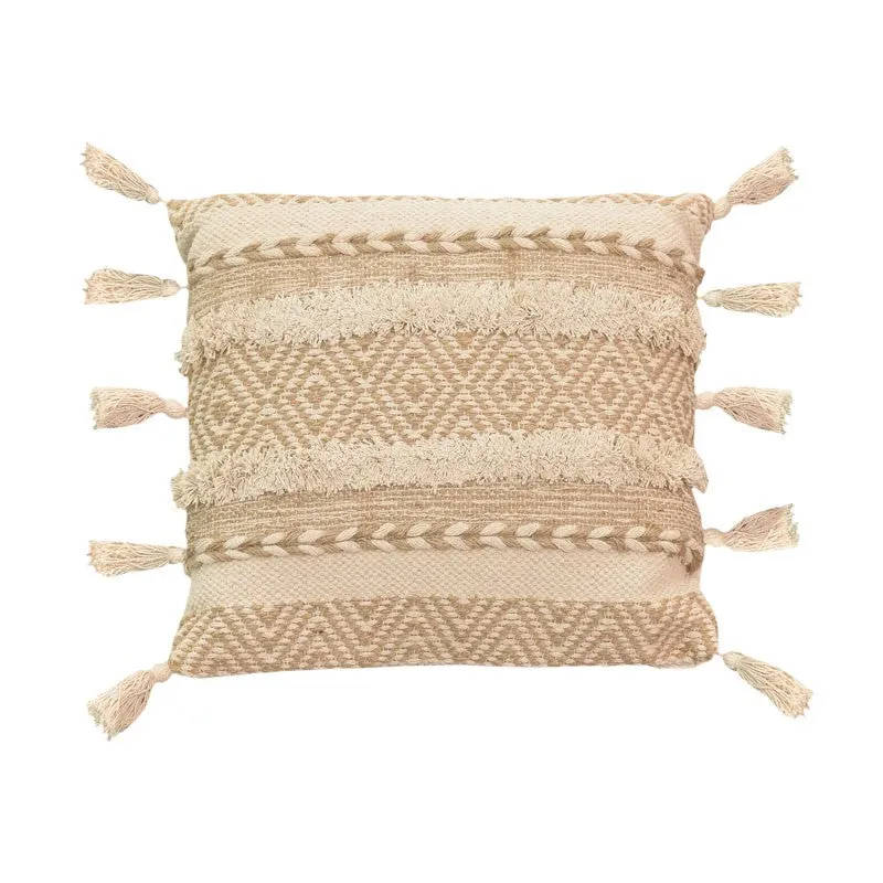 Pernuta decorativa Labrinth Boho, Bej, 45x45 cm - Bej