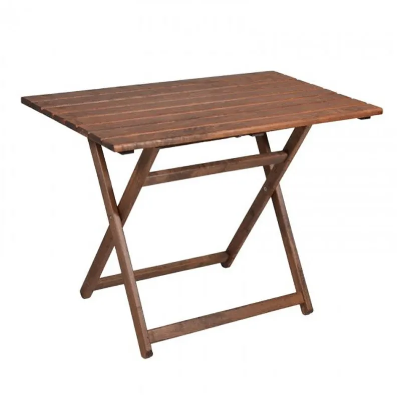 Masa exterior Retto, fag nuc, 100x60x71 cm - Nuc