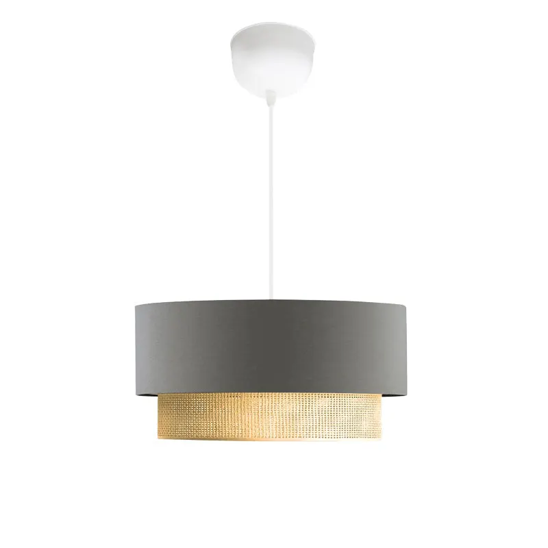 Lustra Sombre tesatura, gri-galben, 30x15x70 cm - Gri