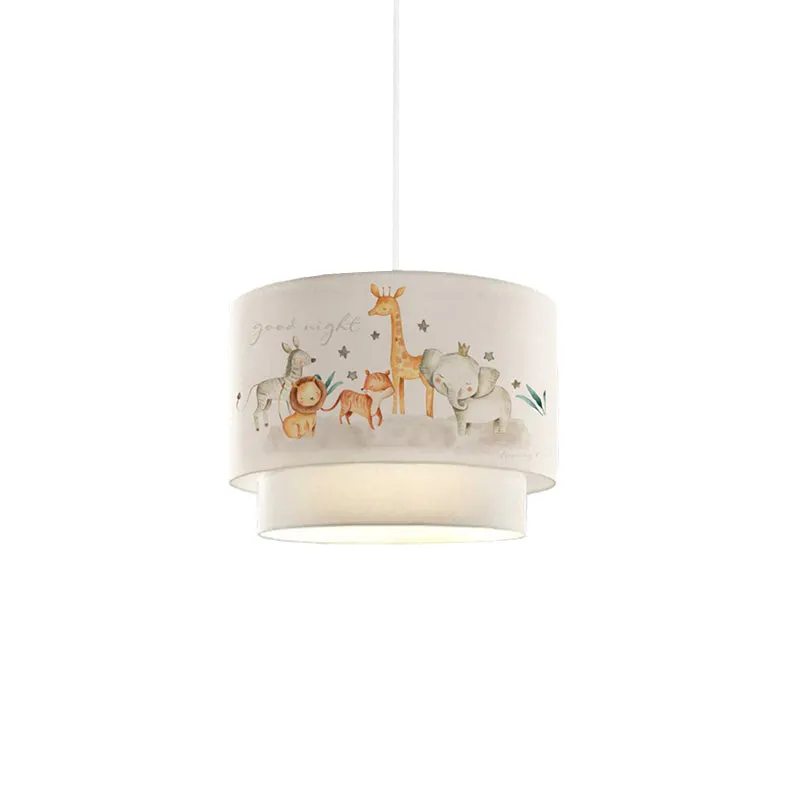 Lustra pentru copii PWL-1097, PVC, D30x20 cm - Alb-Portocaliu