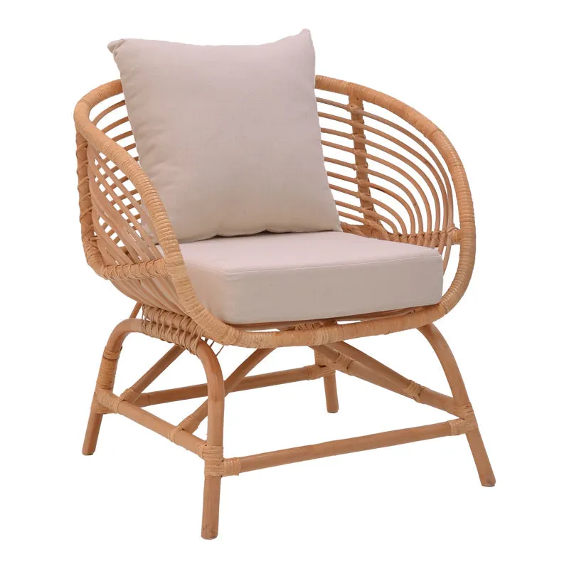 Fotoliu de gradina Caxen Boho, Natural, 72x63x75 cm - Natur