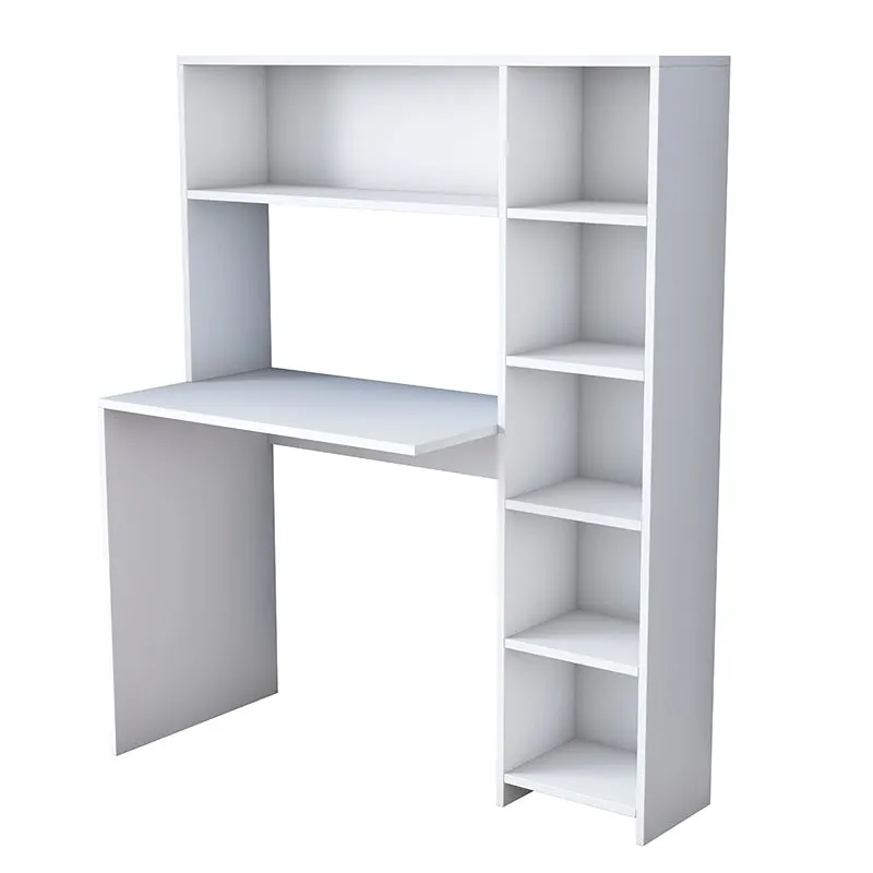Birou Janson cu biblioteca, alb, 114x40x142 cm - Alb